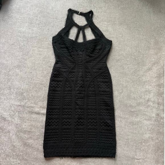 NWOT $1,590 Herve Leger Linden Tulle-trimmed Bodycon Dress - Picture 2 of 10